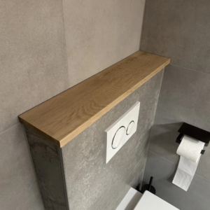 Eiken Plank - Toiletplank Recht