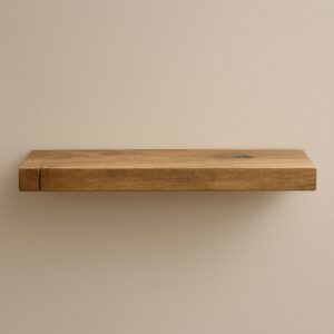 Zwevende Wandplank Oud-Eiken Recht 45 mm – Op Maat